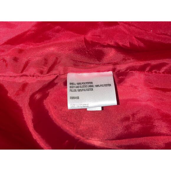 Calvin Klein Red Puffer Jacket / Coat Large Winter - Picture 12 of 16